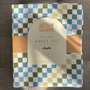 Artisan Multicolor 4 Piece Full Sheet Set